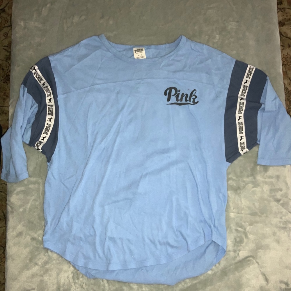 PINK blue tee